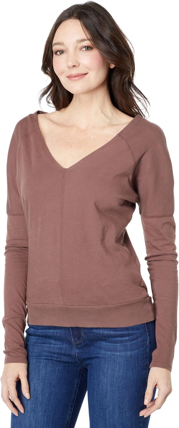 Футболка bobi Los Angeles Long Sleeve Rib Mix V-Neck Tee in Lightweight Jersey, цвет Chicory
Футболка bobi Los Angeles Long Sleeve Rib Mix V-Neck Tee in Lightweight Jersey, цвет Chicory
