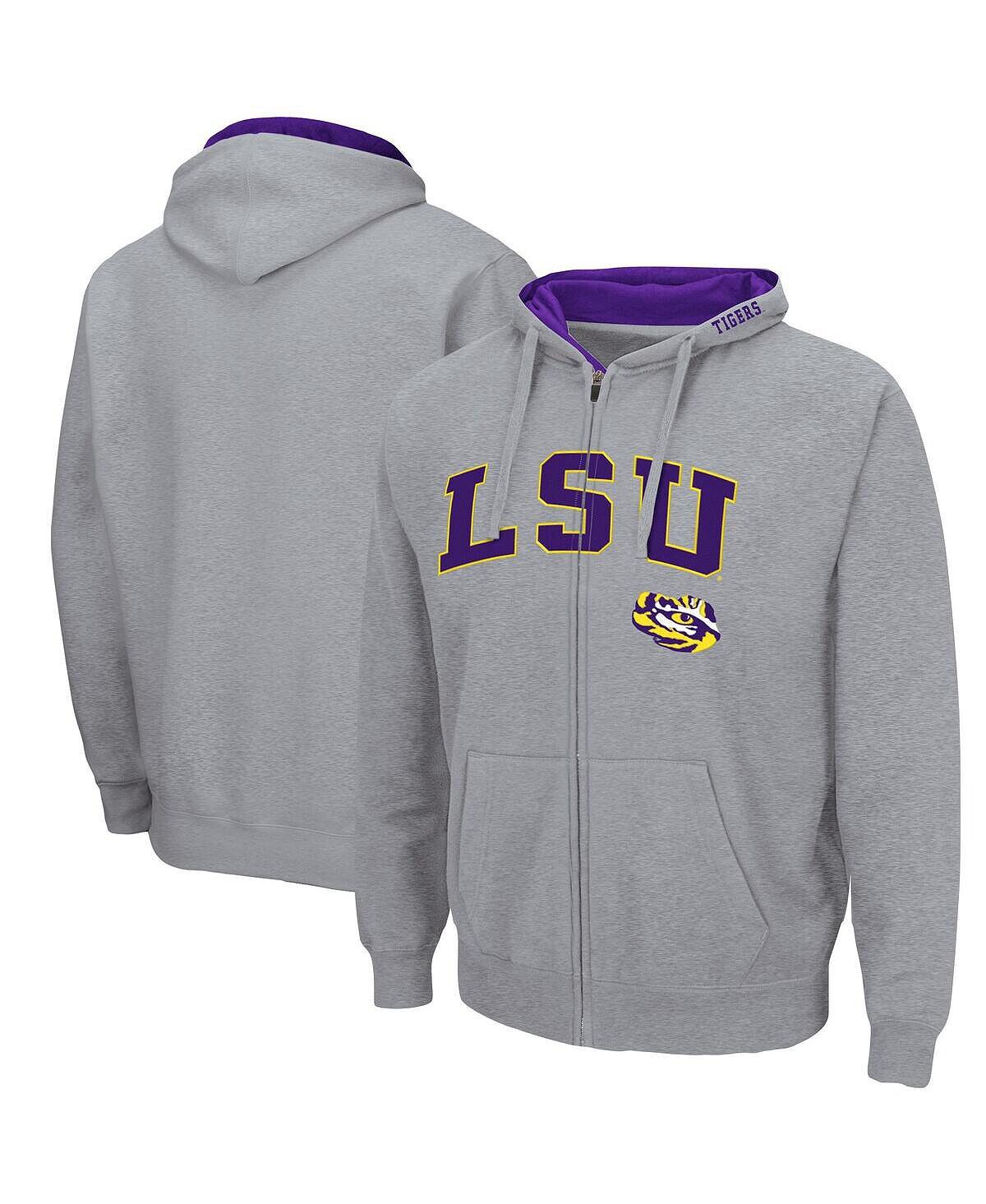 Мужская серая толстовка с молнией во всю длину и логотипом LSU Tigers Arch 3.0 Colosseum, Серый
Мужская серая толстовка с молнией во всю длину и логотипом LSU Tigers Arch 3.0 Colosseum, Серый