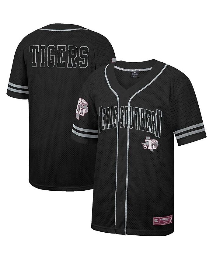 Мужская черная бейсбольная майка на пуговицах с сеткой Texas Southern Tigers Free Spirited Colosseum, черный
Мужская черная бейсбольная майка на пуговицах с сеткой Texas Southern Tigers Free Spirited Colosseum, черный