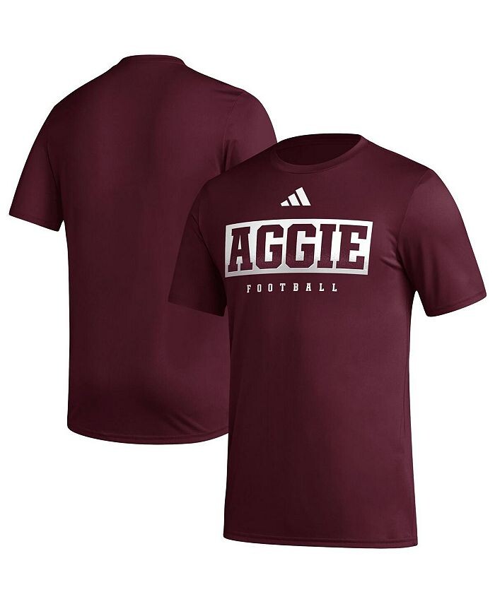 Мужская темно-бордовая футболка Texas A&M Aggies Football Practice AEROREADY Pregame adidas, красный
Мужская темно-бордовая футболка Texas A&M Aggies Football Practice AEROREADY Pregame adidas, красный