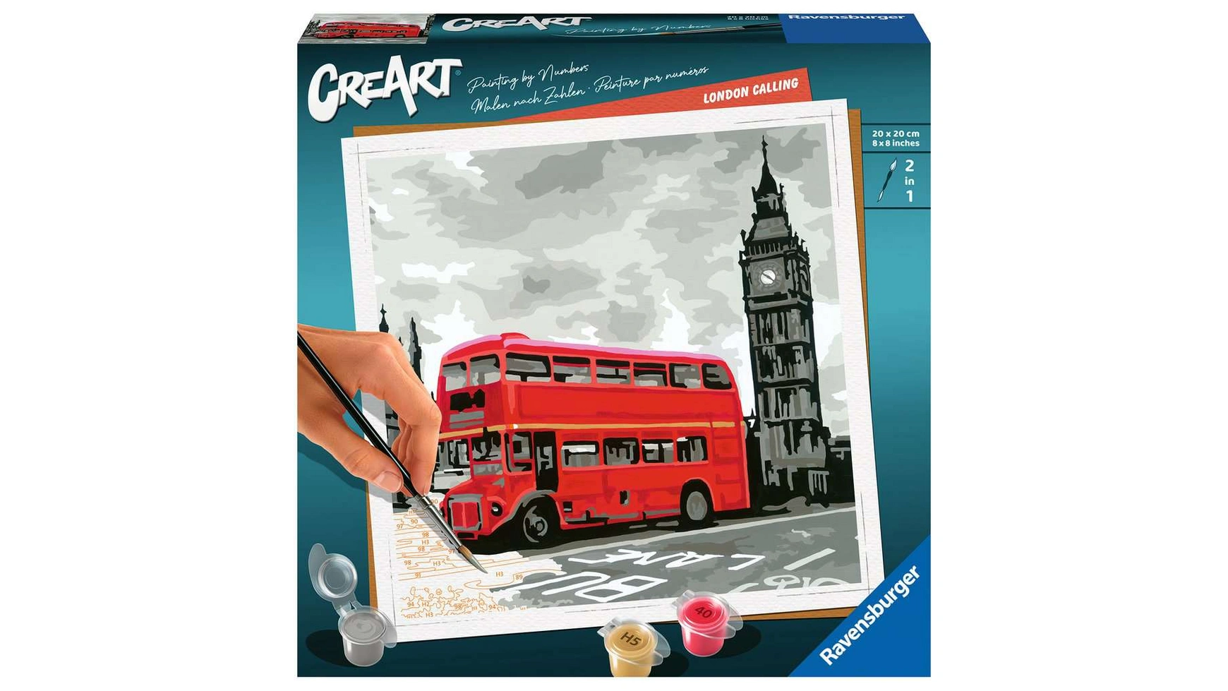 Creart painting by numbers london calling от 12 лет и старше Ravensburger Beschäftigung
Creart painting by numbers london calling от 12 лет и старше Ravensburger Beschäftigung
