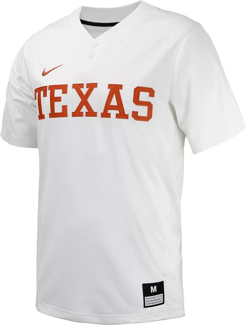 Реплика мужского джерси для софтбола Nike Texas Longhorns белого цвета на пуговицах
Реплика мужского джерси для софтбола Nike Texas Longhorns белого цвета на пуговицах