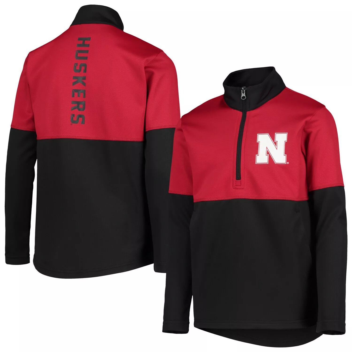 Молодежная куртка Nebraska Huskers Scarlet/Black с молнией четверть четверти и принтом Spine Outerstuff
Молодежная куртка Nebraska Huskers Scarlet/Black с молнией четверть четверти и принтом Spine Outerstuff