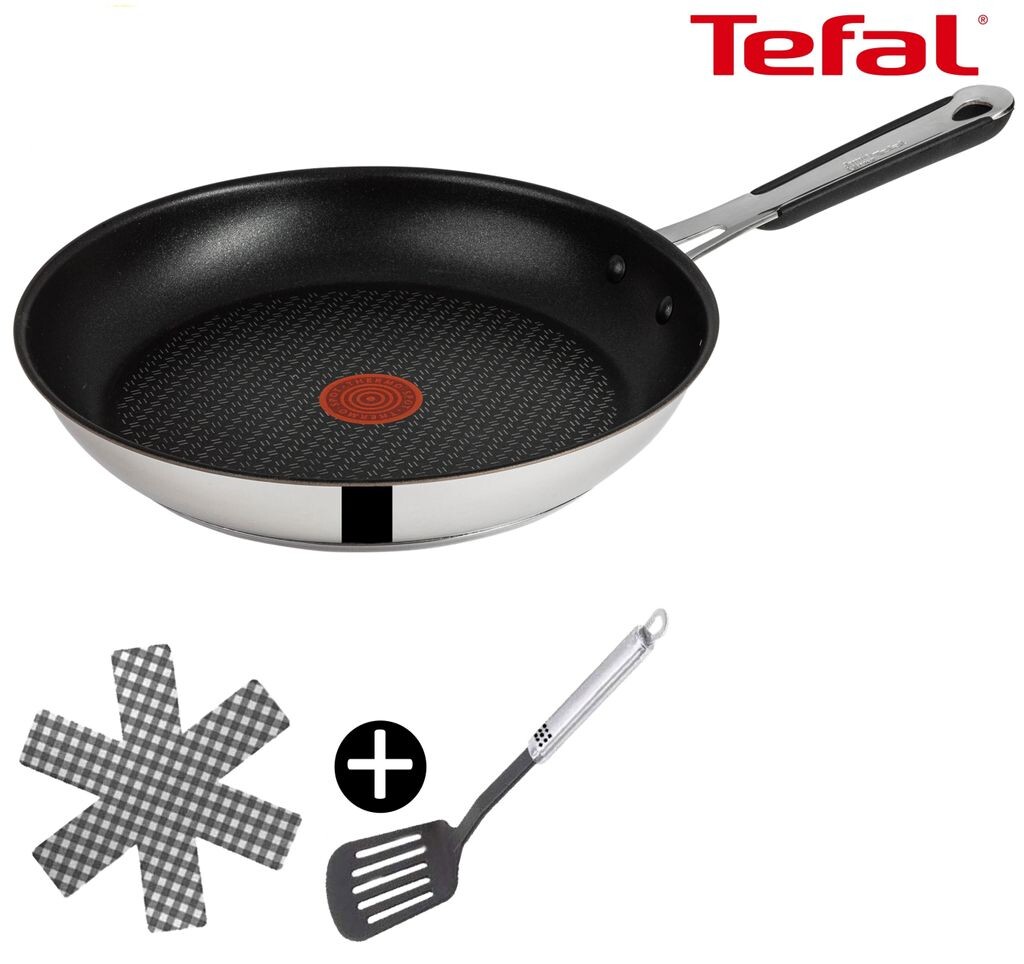 Сковорода Tefal Jamie Oliver E30 сковорода 24см, сковорода для всех типов плит включая индукционную, нержавеющая сталь 18/10 (вкл. 1 лопаточка и фетровый чехол, 3 шт.)
Сковорода Tefal Jamie Oliver E30 сковорода 24см, сковорода для всех типов плит включая индукционную, нержавеющая сталь 18/10 (вкл. 1 лопаточка и фетровый чехол, 3 шт.)