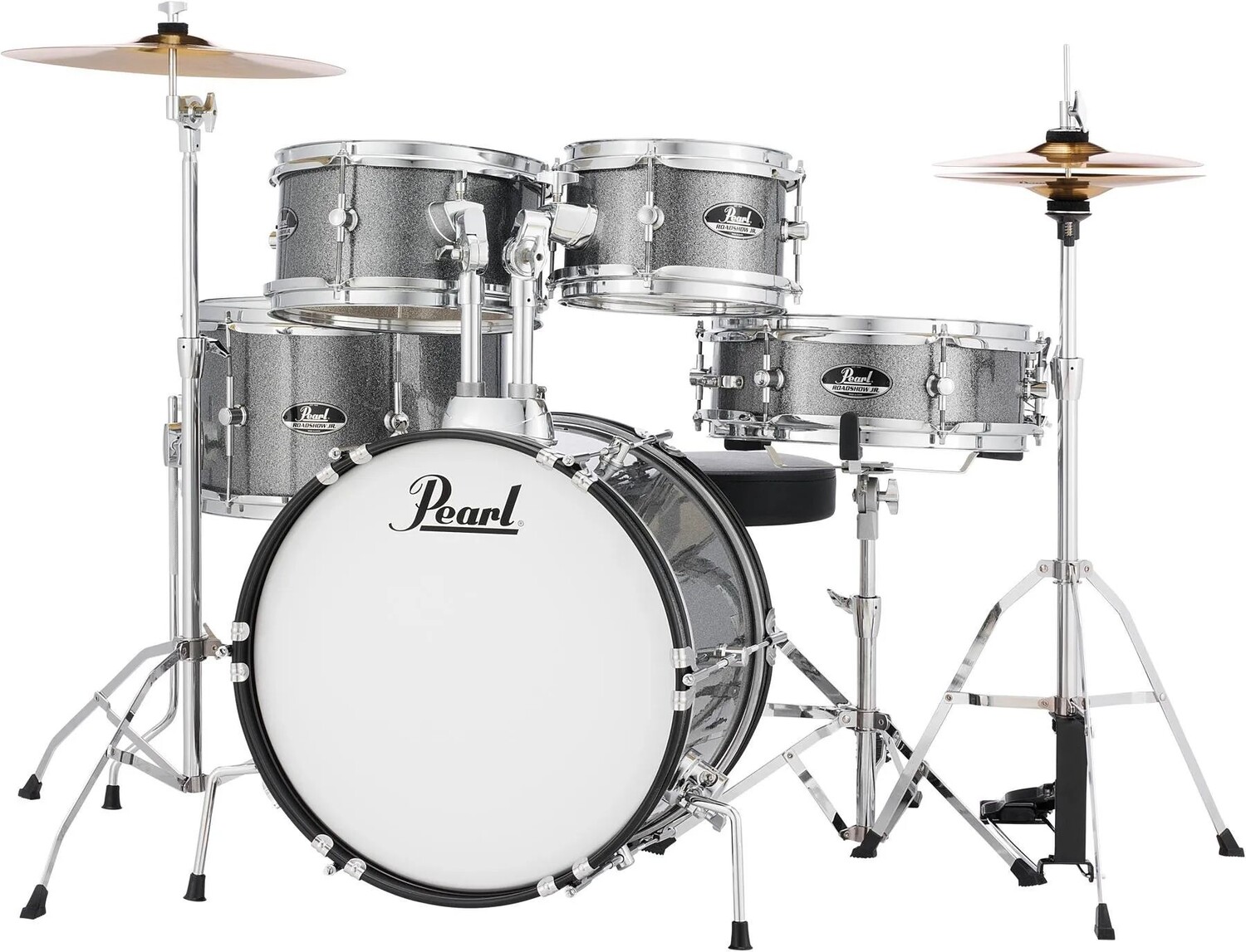 Полная ударная установка Pearl Roadshow Jr. из 5 предметов и тарелок — Grindstone Sparkle
Полная ударная установка Pearl Roadshow Jr. из 5 предметов и тарелок — Grindstone Sparkle