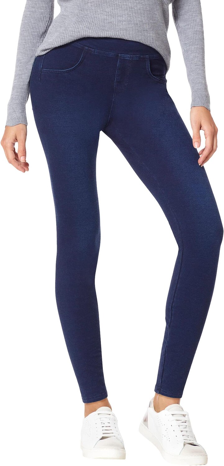 Джинсы Plus Size Game Changing Denim High-Rise Leggings HUE, цвет Dark Rinse Wash
Джинсы Plus Size Game Changing Denim High-Rise Leggings HUE, цвет Dark Rinse Wash