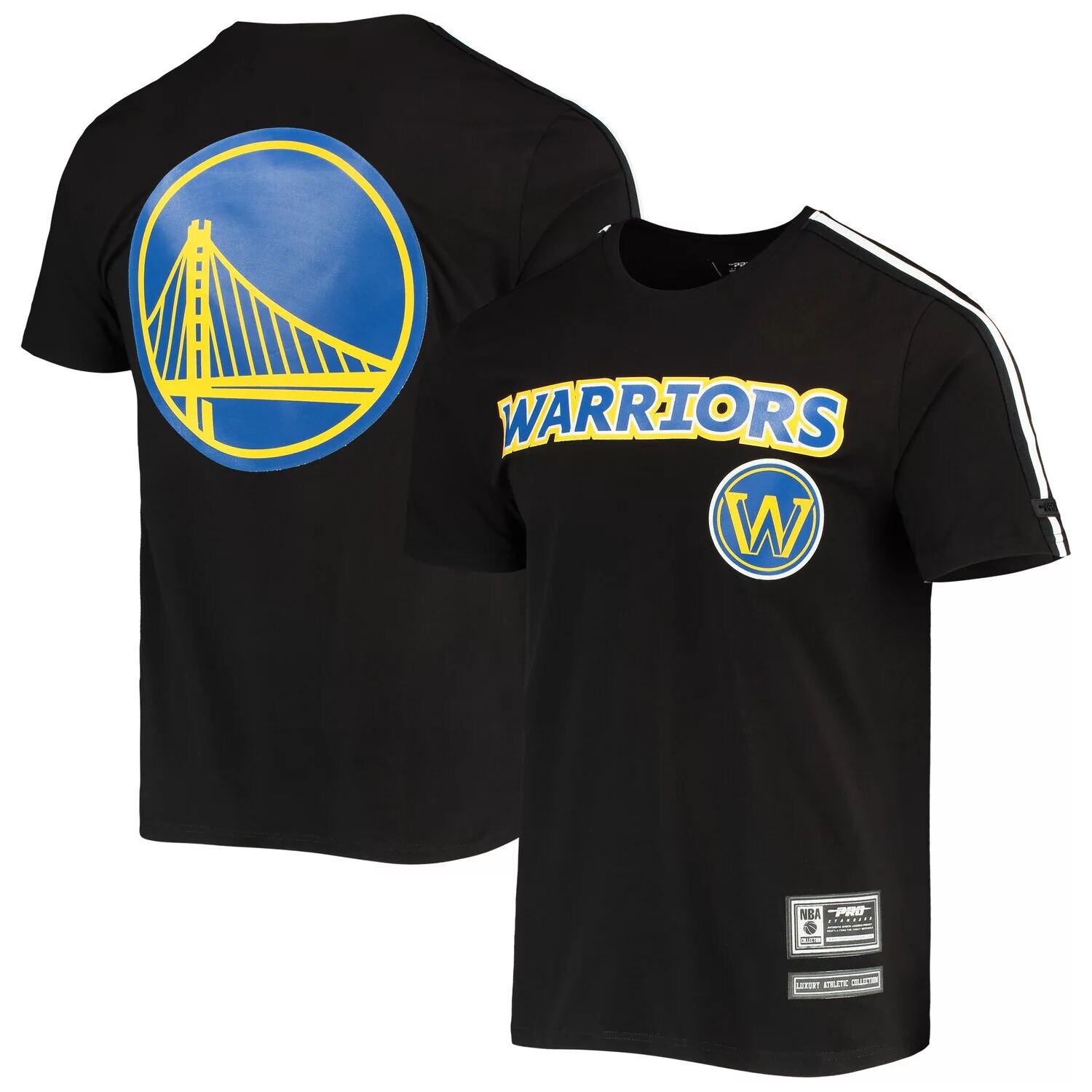 Мужская футболка Pro Standard черно-белая с сеткой Golden State Warriors Capsule Taping Taping, Черный
Мужская футболка Pro Standard черно-белая с сеткой Golden State Warriors Capsule Taping Taping, Черный