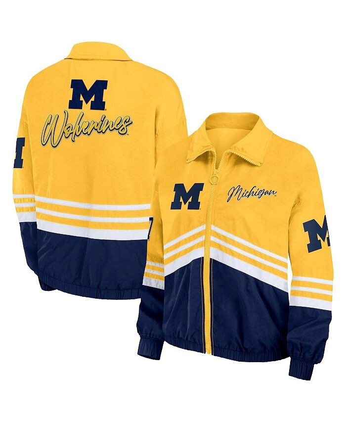 Женская винтажная ветровка с молнией во всю длину, рваная куртка Michigan Wolverines из кукурузы WEAR by Erin Andrews, желтый
Женская винтажная ветровка с молнией во всю длину, рваная куртка Michigan Wolverines из кукурузы WEAR by Erin Andrews, желтый