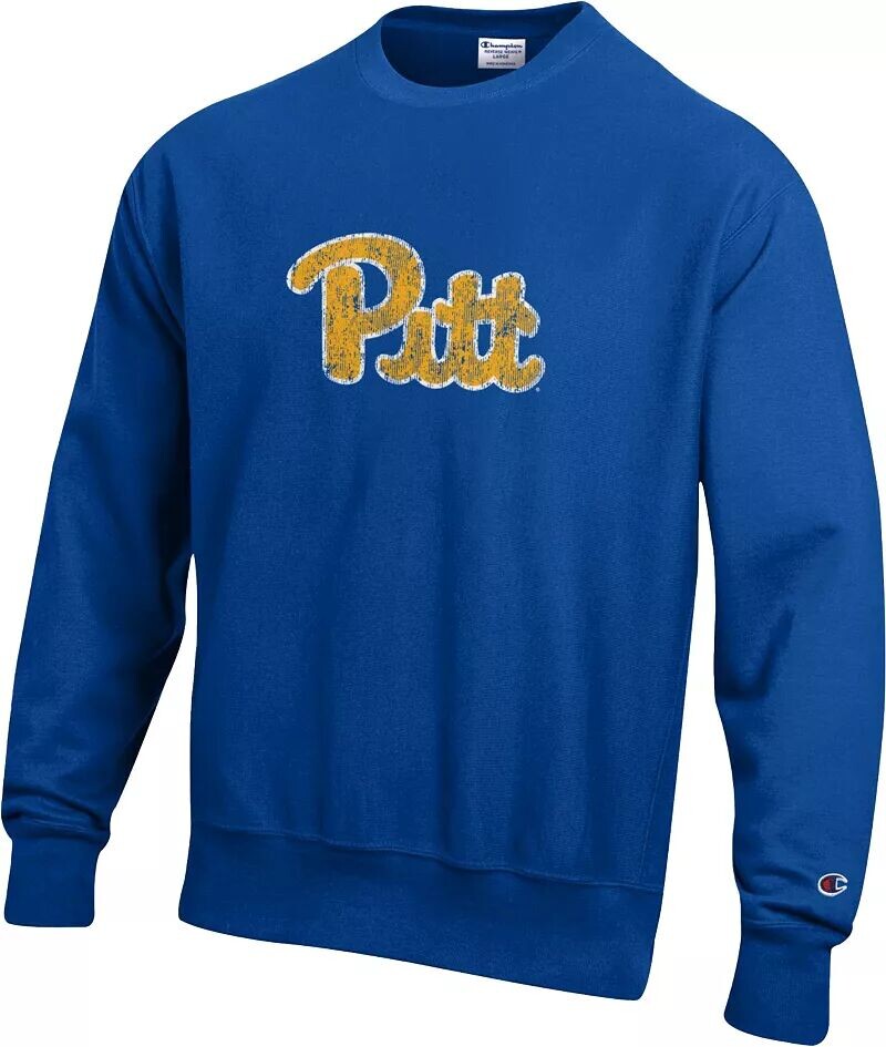 Синяя мужская толстовка с круглым вырезом обратного плетения Champion Pitt Panthers
Синяя мужская толстовка с круглым вырезом обратного плетения Champion Pitt Panthers