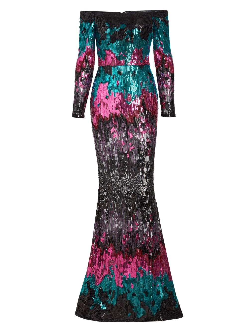 Расшитое пайетками платье из тюля с открытыми плечами Elie Saab, разноцветный
Расшитое пайетками платье из тюля с открытыми плечами Elie Saab, разноцветный