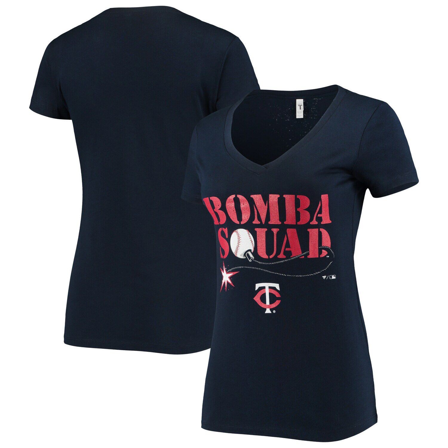 Женская темно-синяя футболка Minnesota Twins Hometown с v-образным вырезом, Синий
Женская темно-синяя футболка Minnesota Twins Hometown с v-образным вырезом, Синий
