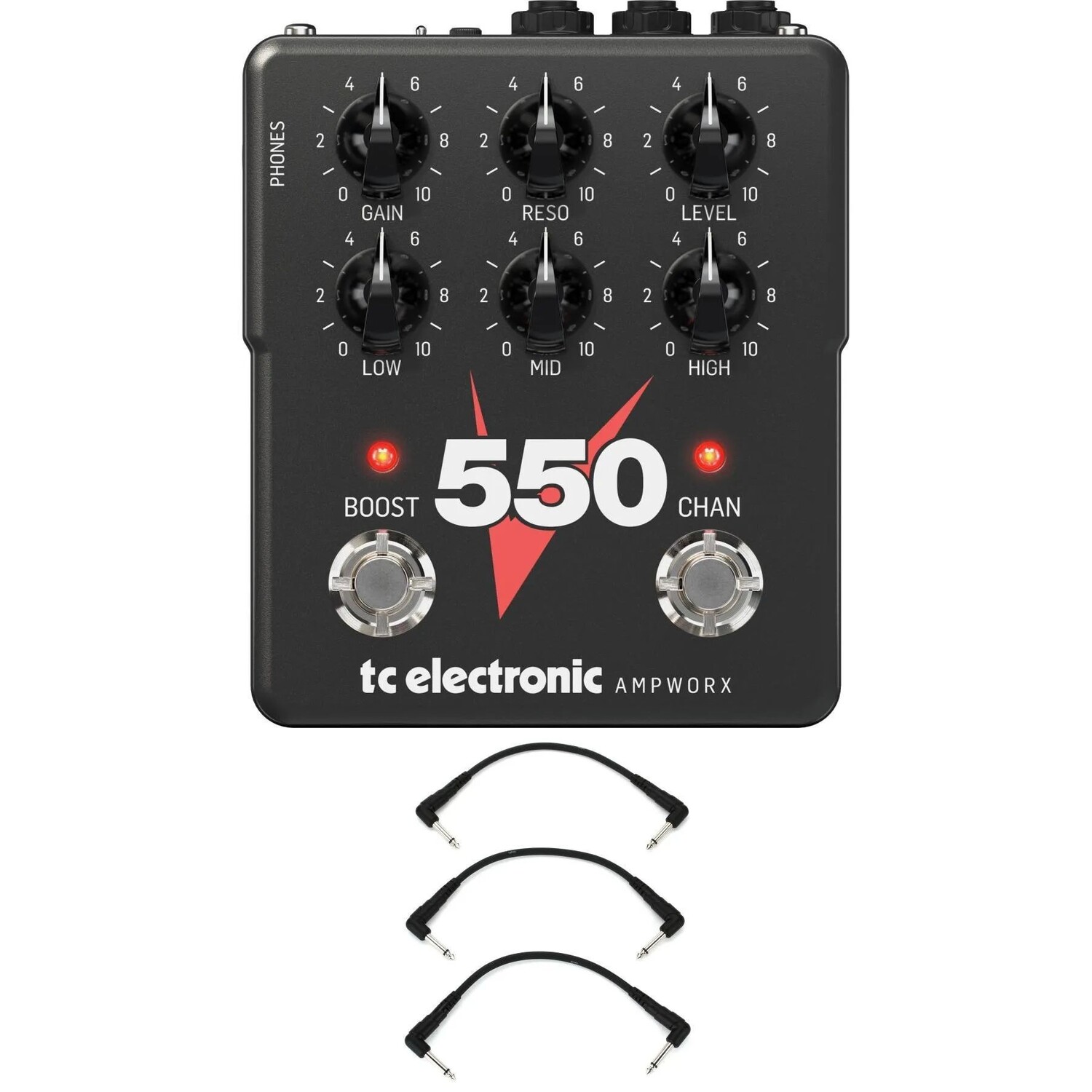 Новая педаль предусилителя TC Electronic Ampworx V550 с 3 соединительными кабелями
Новая педаль предусилителя TC Electronic Ampworx V550 с 3 соединительными кабелями
