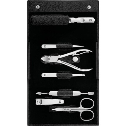 ZWILLING Маникюрный и педикюрный набор Дорожный футляр Набор для ухода за ногтями Кожа 7 предметов Черный
ZWILLING Маникюрный и педикюрный набор Дорожный футляр Набор для ухода за ногтями Кожа 7 предметов Черный
