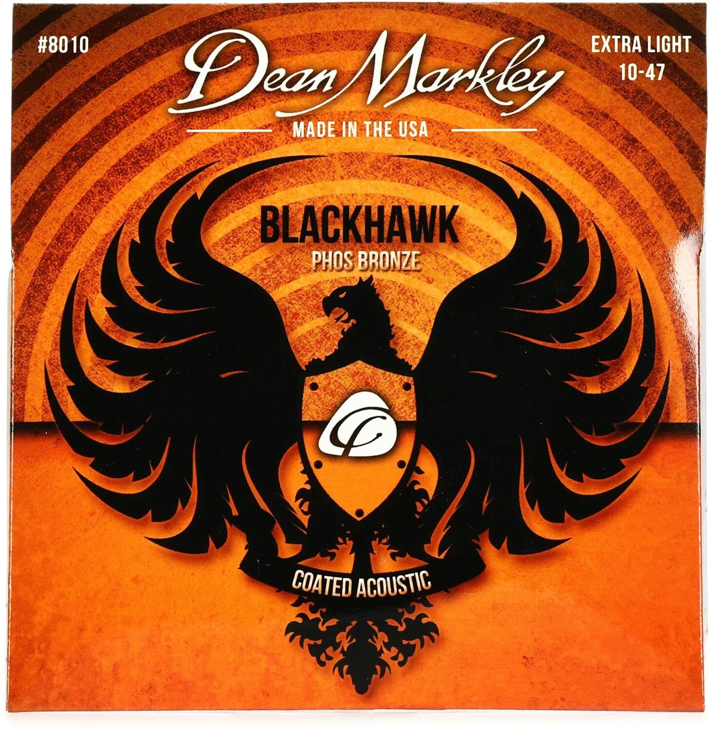 Струны для акустической гитары Dean Markley Blackhawk с покрытием — сверхлегкие, .010–.047
Струны для акустической гитары Dean Markley Blackhawk с покрытием — сверхлегкие, .010–.047