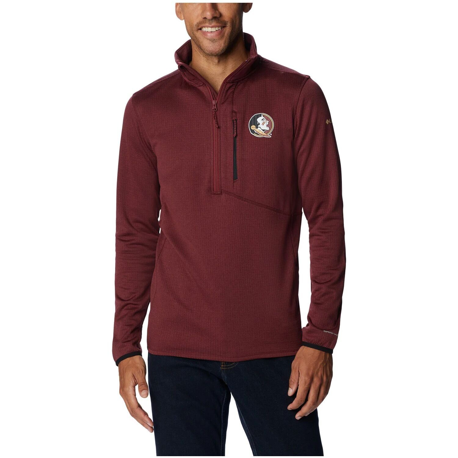 Мужская футболка Columbia Garnet Florida State Seminoles Park View с застежкой-молнией до половины длины и Omni-Wick
Мужская футболка Columbia Garnet Florida State Seminoles Park View с застежкой-молнией до половины длины и Omni-Wick