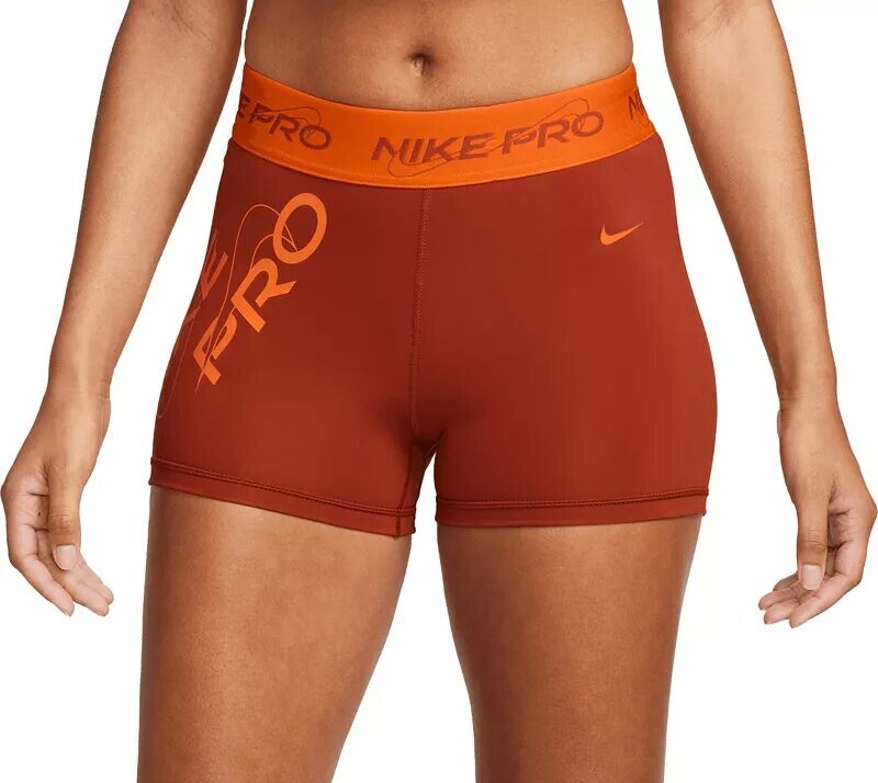 Женские тренировочные шорты Nike Pro Dri-FIT со средней посадкой, 3 дюйма, с графическим рисунком
Женские тренировочные шорты Nike Pro Dri-FIT со средней посадкой, 3 дюйма, с графическим рисунком