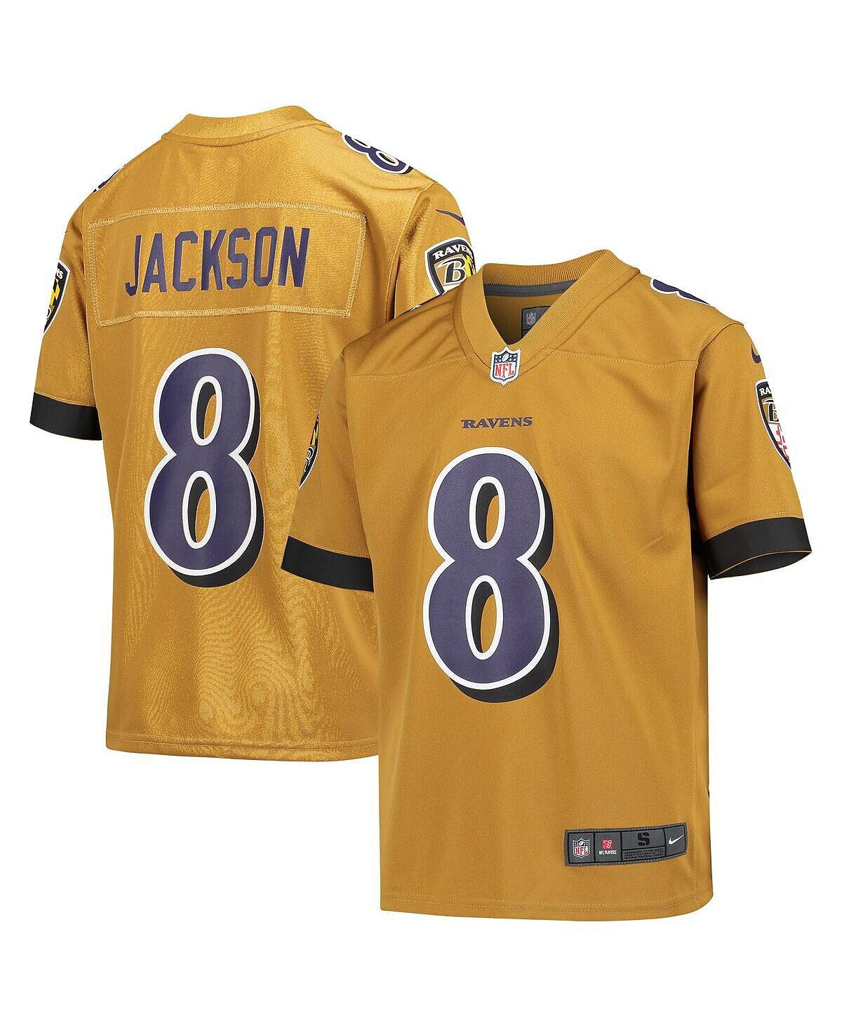 Золотистое джерси Big Boys Lamar Jackson Baltimore Ravens Inverted Game Джерси Nike
Золотистое джерси Big Boys Lamar Jackson Baltimore Ravens Inverted Game Джерси Nike
