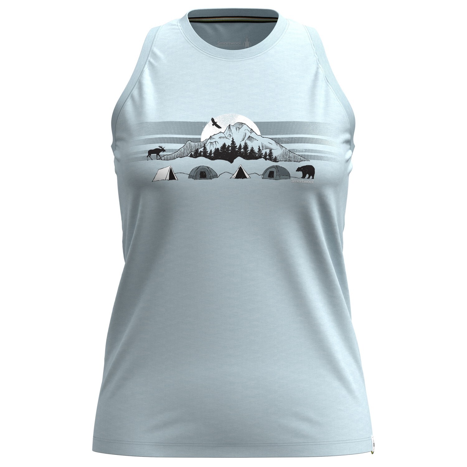 Майка Smartwool Women's Mountain Moonlight Graphic Tank, цвет Winter Sky Heather, Серый
Майка Smartwool Women's Mountain Moonlight Graphic Tank, цвет Winter Sky Heather, Серый