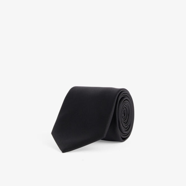 Шелковый галстук manston с фирменной нашивкой Burberry, черный
Шелковый галстук manston с фирменной нашивкой Burberry, черный