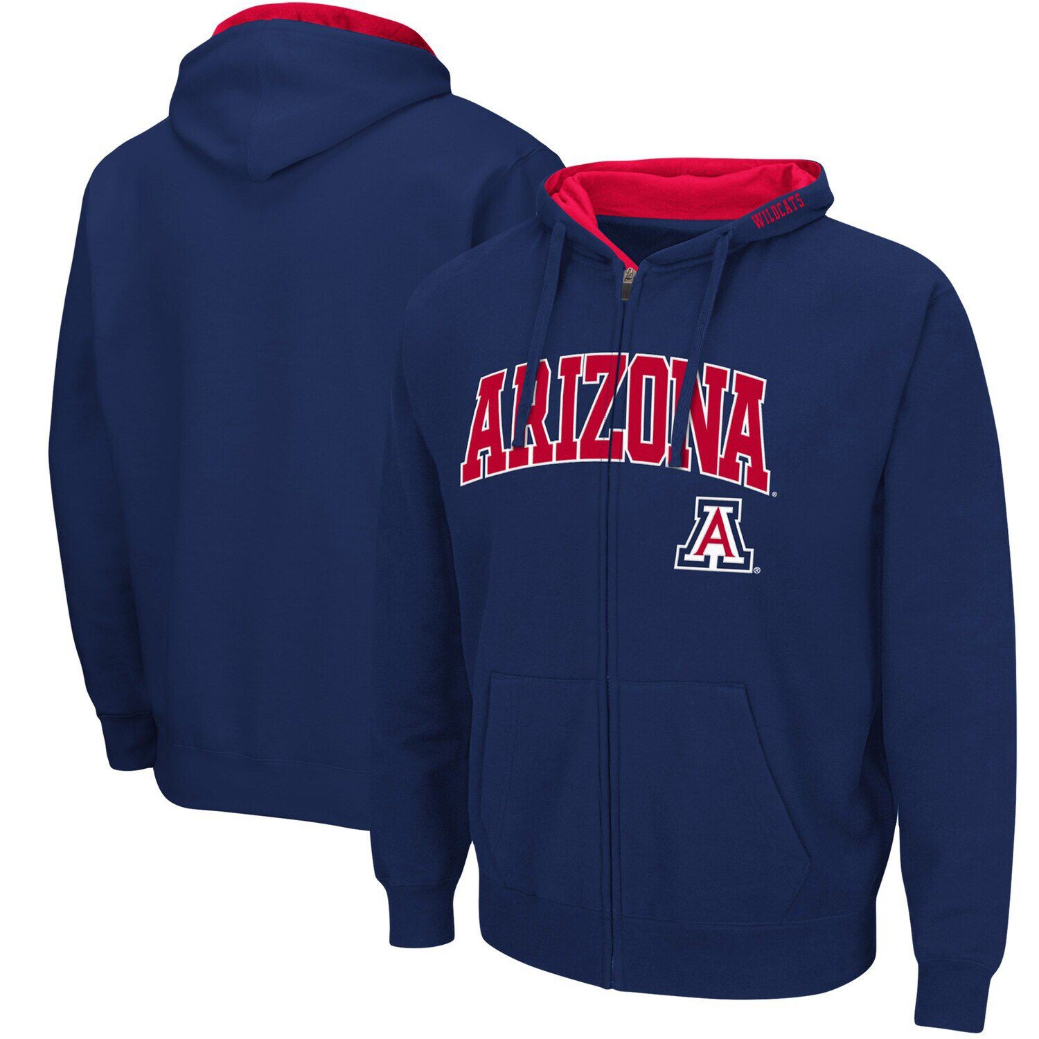 Мужская темно-синяя толстовка с молнией во всю длину Arizona Wildcats Arch & Logo 3.0 Colosseum, Синий
Мужская темно-синяя толстовка с молнией во всю длину Arizona Wildcats Arch & Logo 3.0 Colosseum, Синий