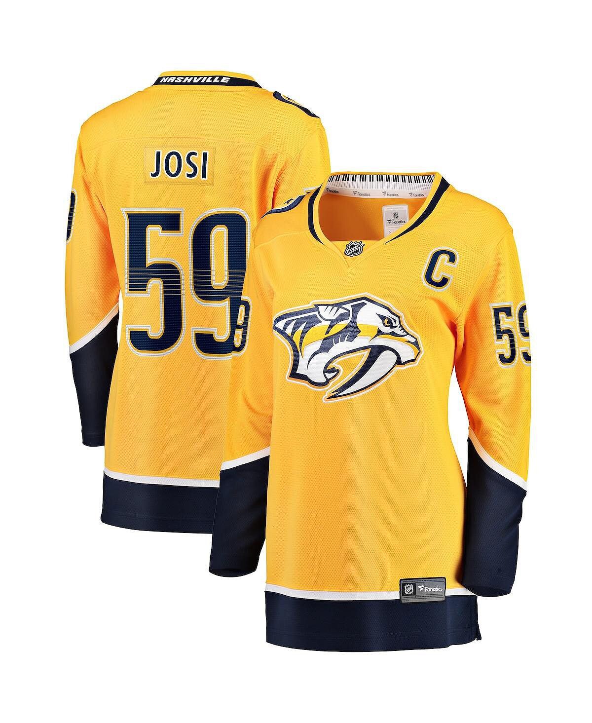 Женская майка игрока Roman Josi Gold Nashville Predators Premier Breakaway Player Fanatics, золотой
Женская майка игрока Roman Josi Gold Nashville Predators Premier Breakaway Player Fanatics, золотой