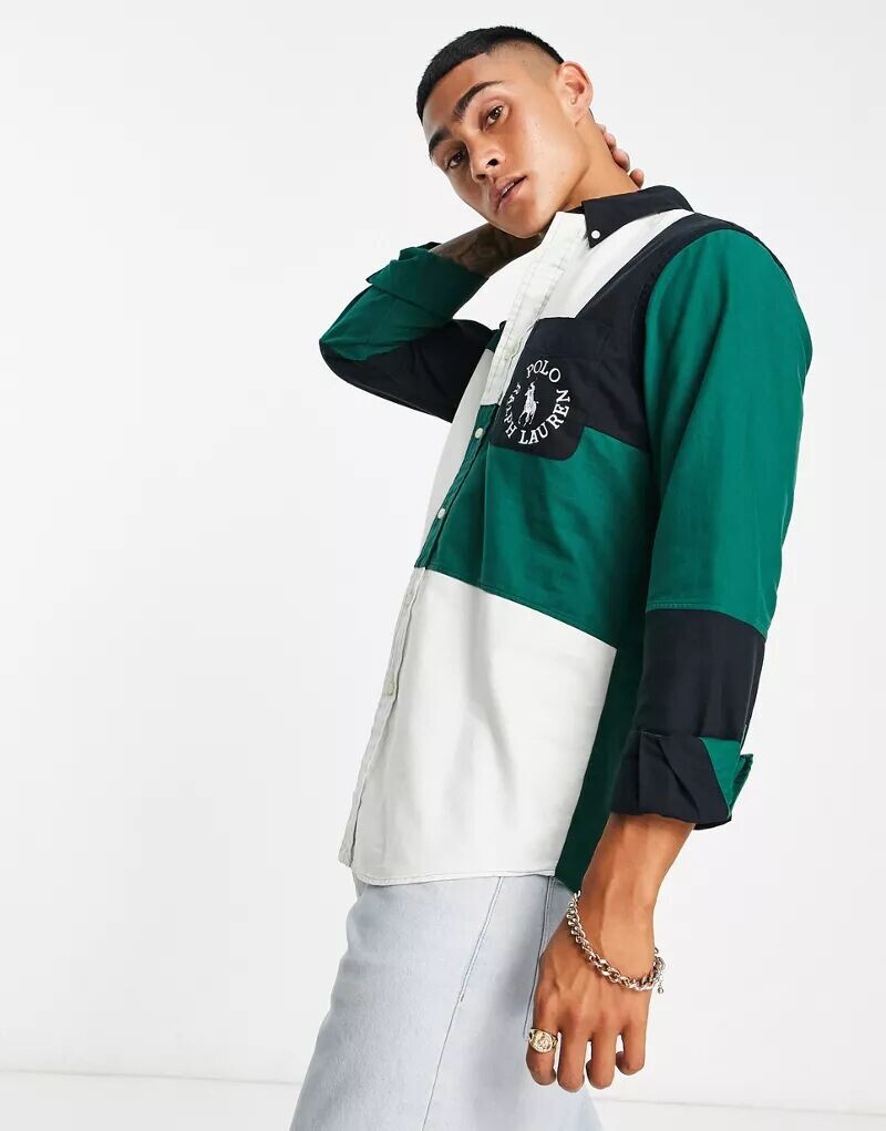 Эксклюзивная совместная рубашка Polo Ralph Lauren x ASOS кремового цвета с логотипом
Эксклюзивная совместная рубашка Polo Ralph Lauren x ASOS кремового цвета с логотипом