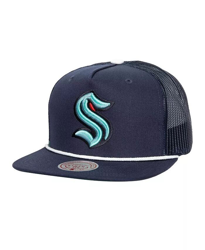 Мужская темно-синяя кепка Seattle Kraken Roper Trucker Snapback Mitchell & Ness, синий
Мужская темно-синяя кепка Seattle Kraken Roper Trucker Snapback Mitchell & Ness, синий