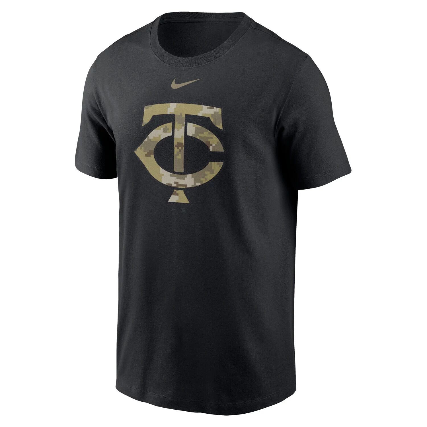 Мужская черная футболка с камуфляжным логотипом Nike Minnesota Twins Team, Черный
Мужская черная футболка с камуфляжным логотипом Nike Minnesota Twins Team, Черный