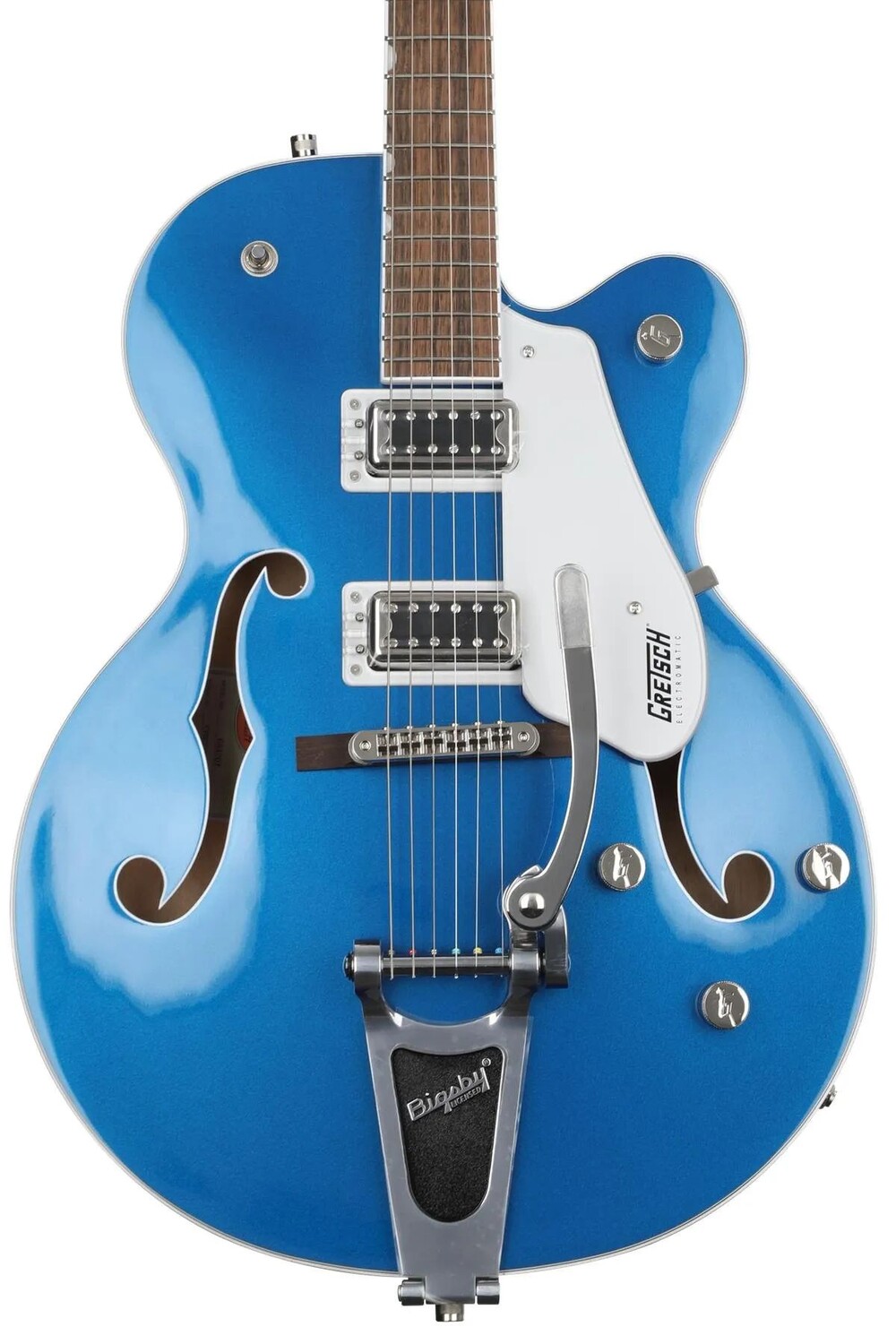 Gretsch G5420T Electromatic Classic Hollowbody электрогитара с одинарным вырезом и Bigsby - лазурный металлик
Gretsch G5420T Electromatic Classic Hollowbody электрогитара с одинарным вырезом и Bigsby - лазурный металлик