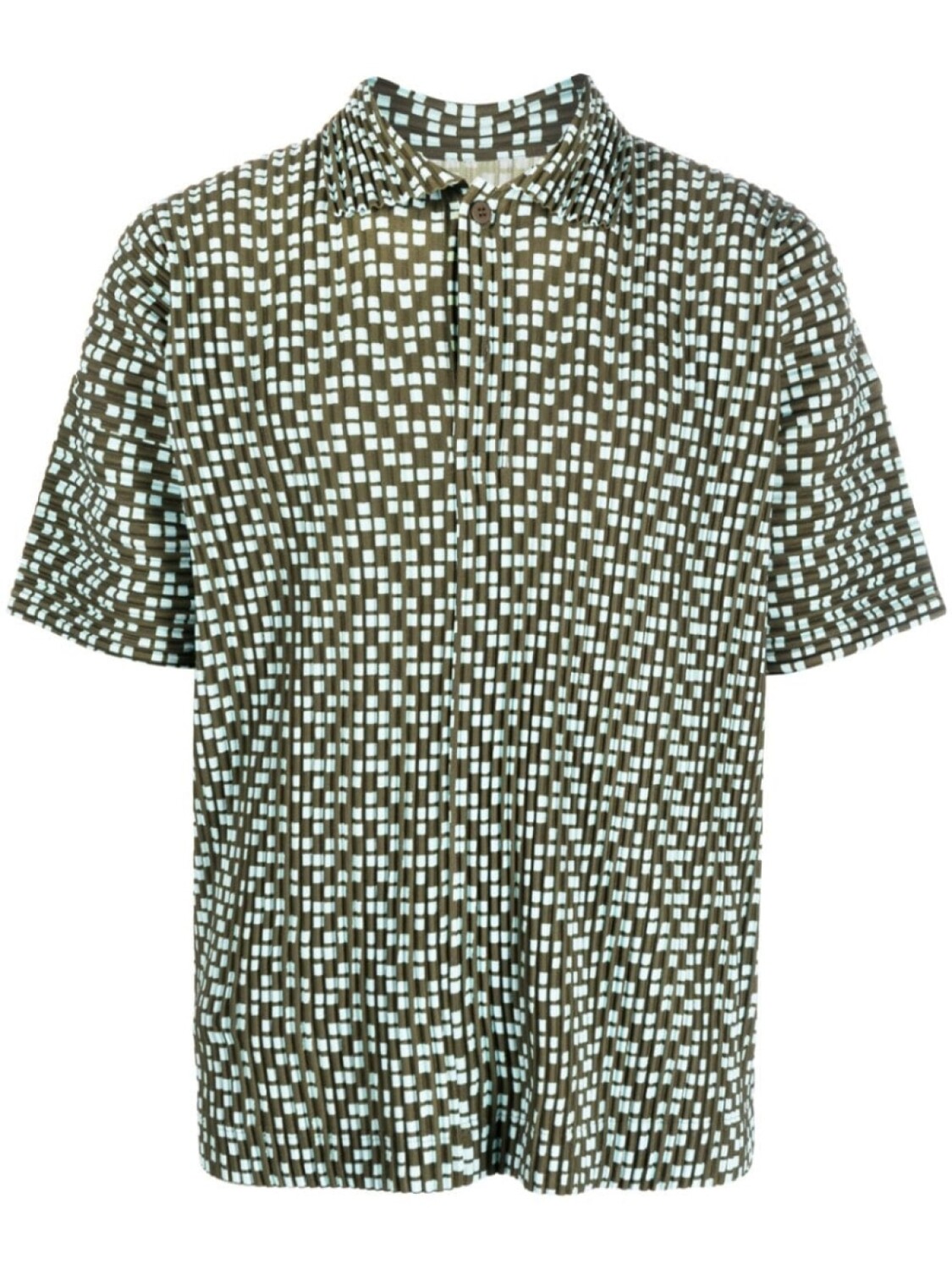 Homme Plissé Issey Miyake рубашка с короткими рукавами и графичным принтом, зеленый
Homme Plissé Issey Miyake рубашка с короткими рукавами и графичным принтом, зеленый
