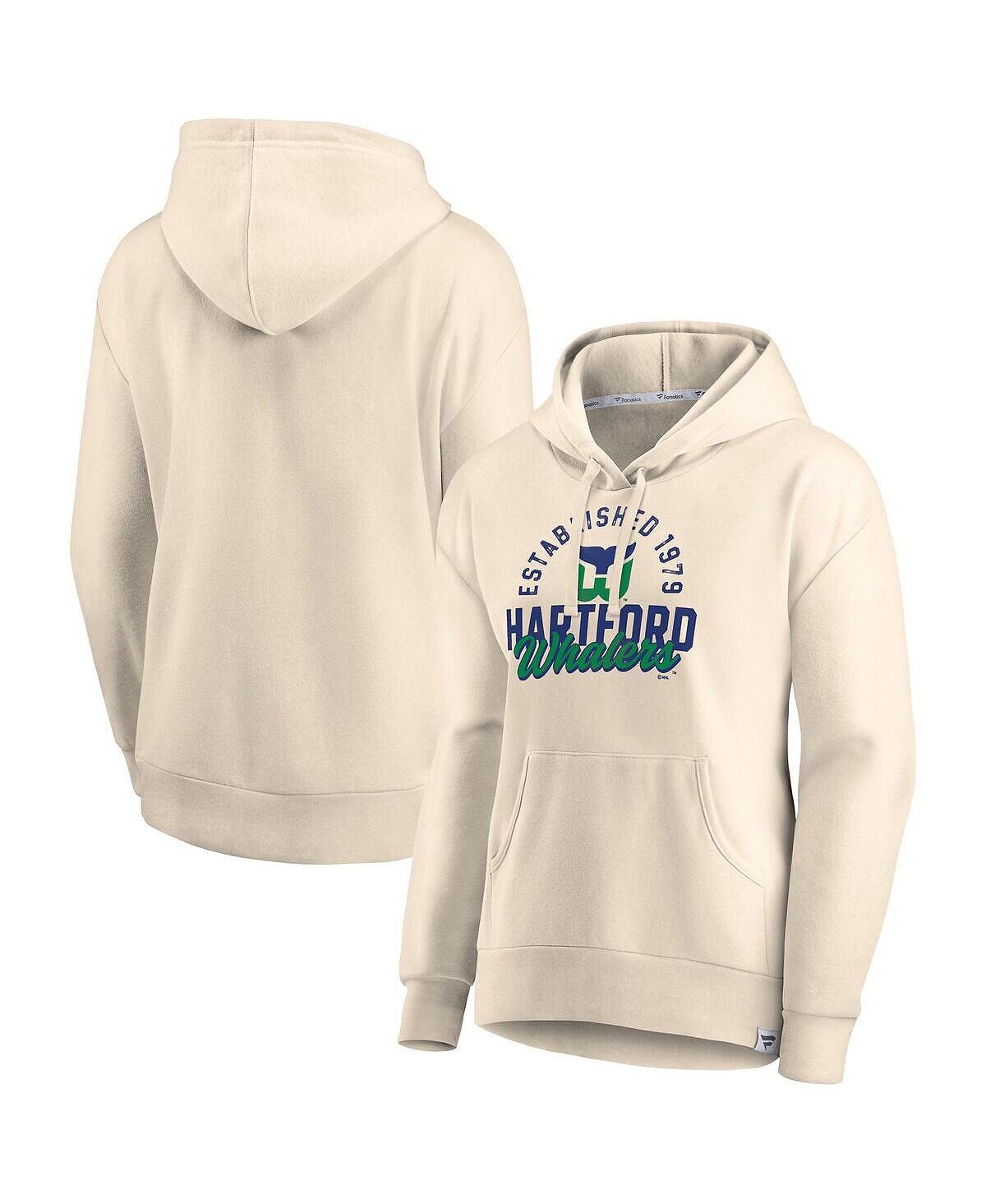 Женский кремовый свитер с капюшоном и пуловером с логотипом Hartford Whalers Carry the Puck Fanatics
Женский кремовый свитер с капюшоном и пуловером с логотипом Hartford Whalers Carry the Puck Fanatics