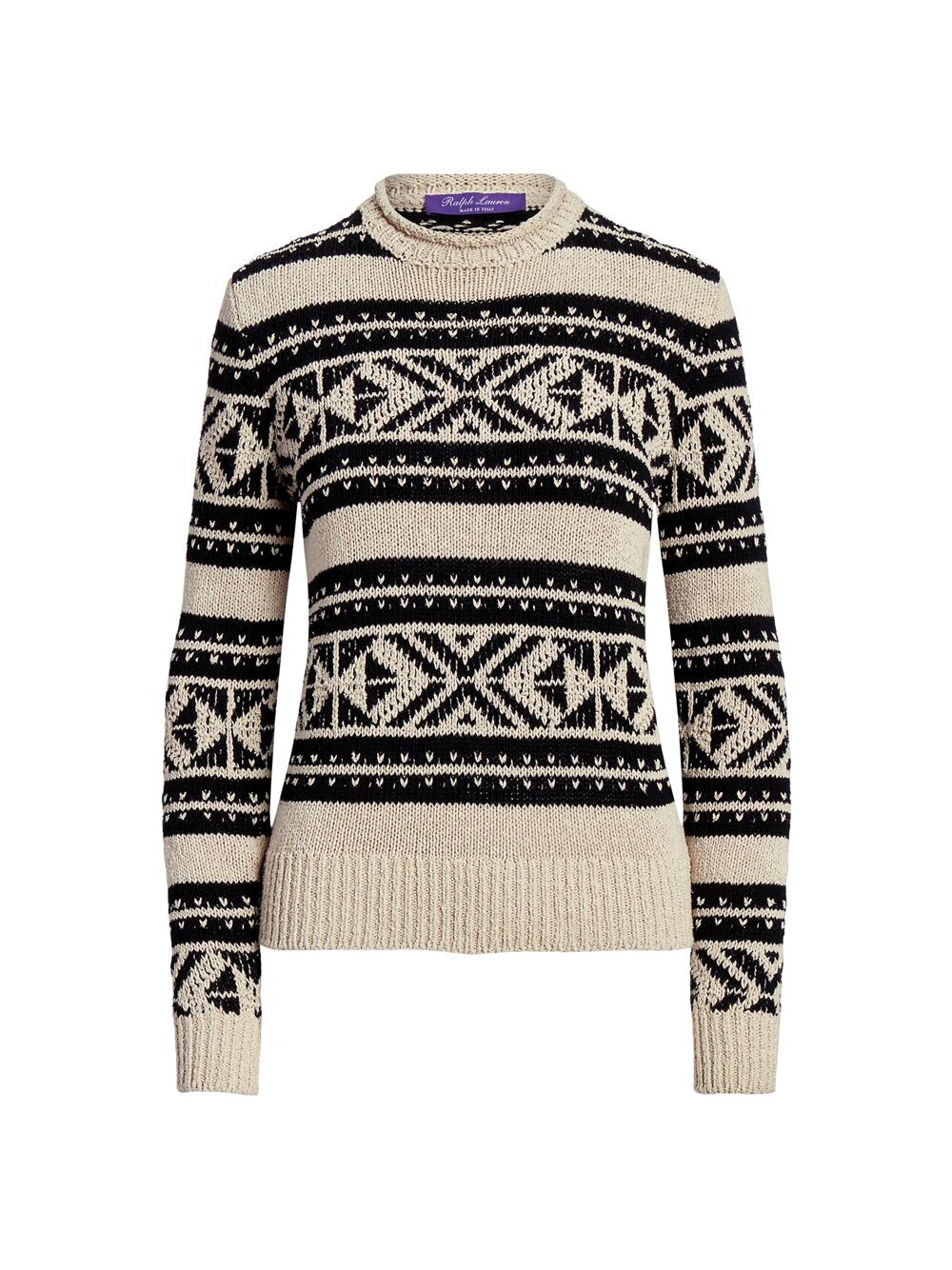 Шелковый свитер с геометрическим рисунком и круглым вырезом Ralph Lauren Collection, бежевый
Шелковый свитер с геометрическим рисунком и круглым вырезом Ralph Lauren Collection, бежевый