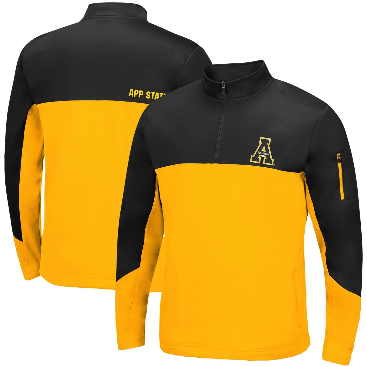 Мужская черная куртка Appalachian State Mountaineers Triple Dog Dare с молнией четверти Colosseum, Черный
Мужская черная куртка Appalachian State Mountaineers Triple Dog Dare с молнией четверти Colosseum, Черный