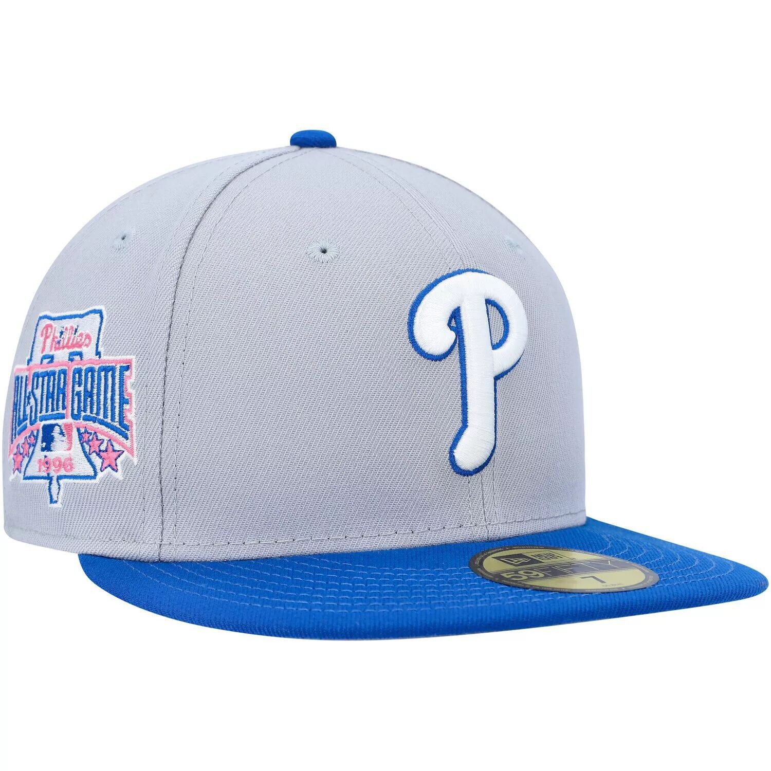 Мужская приталенная шляпа New Era серо-синяя Philadelphia Phillies Dolphin 59FIFTY
Мужская приталенная шляпа New Era серо-синяя Philadelphia Phillies Dolphin 59FIFTY