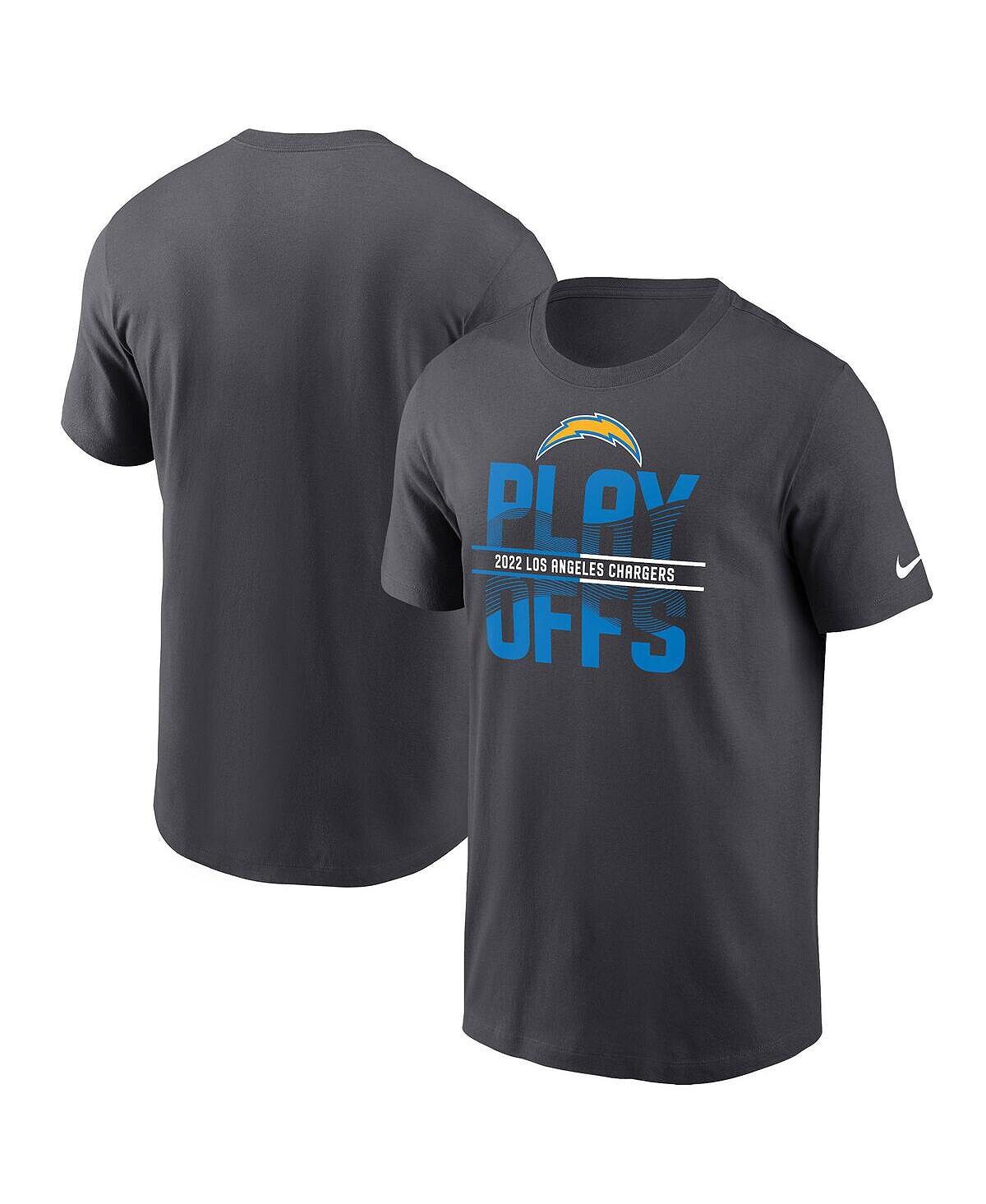 Мужская антрацитовая футболка Los Angeles Chargers Iconic NFL Playoffs 2022 Nike, Черный
Мужская антрацитовая футболка Los Angeles Chargers Iconic NFL Playoffs 2022 Nike, Черный