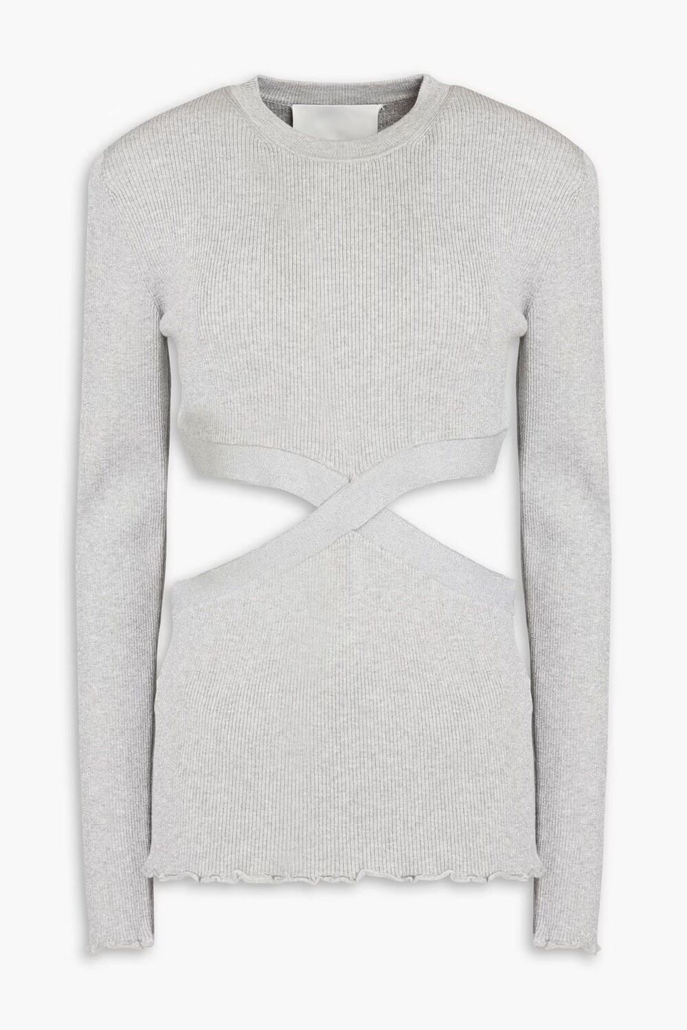 Свитер ребристой вязки с металлизированным вырезом и вырезом 3.1 Phillip Lim, светло-серый
Свитер ребристой вязки с металлизированным вырезом и вырезом 3.1 Phillip Lim, светло-серый