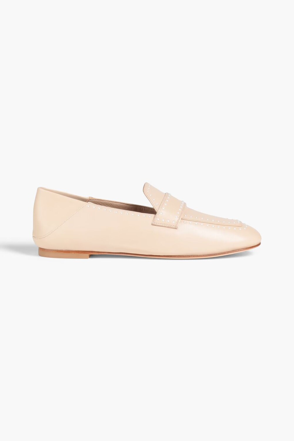 Кожаные складные лоферы на каблуке Wylie с заклепками Stuart Weitzman, бежевый
Кожаные складные лоферы на каблуке Wylie с заклепками Stuart Weitzman, бежевый