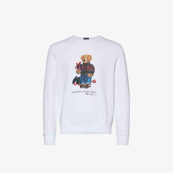 Толстовка из смесового хлопка с круглым вырезом и медвежьим принтом Polo Ralph Lauren, белый
Толстовка из смесового хлопка с круглым вырезом и медвежьим принтом Polo Ralph Lauren, белый