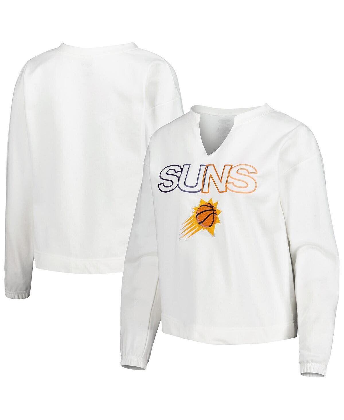 Женская белая футболка Phoenix Suns Sunray с вырезом и длинными рукавами Concepts Sport, белый
Женская белая футболка Phoenix Suns Sunray с вырезом и длинными рукавами Concepts Sport, белый