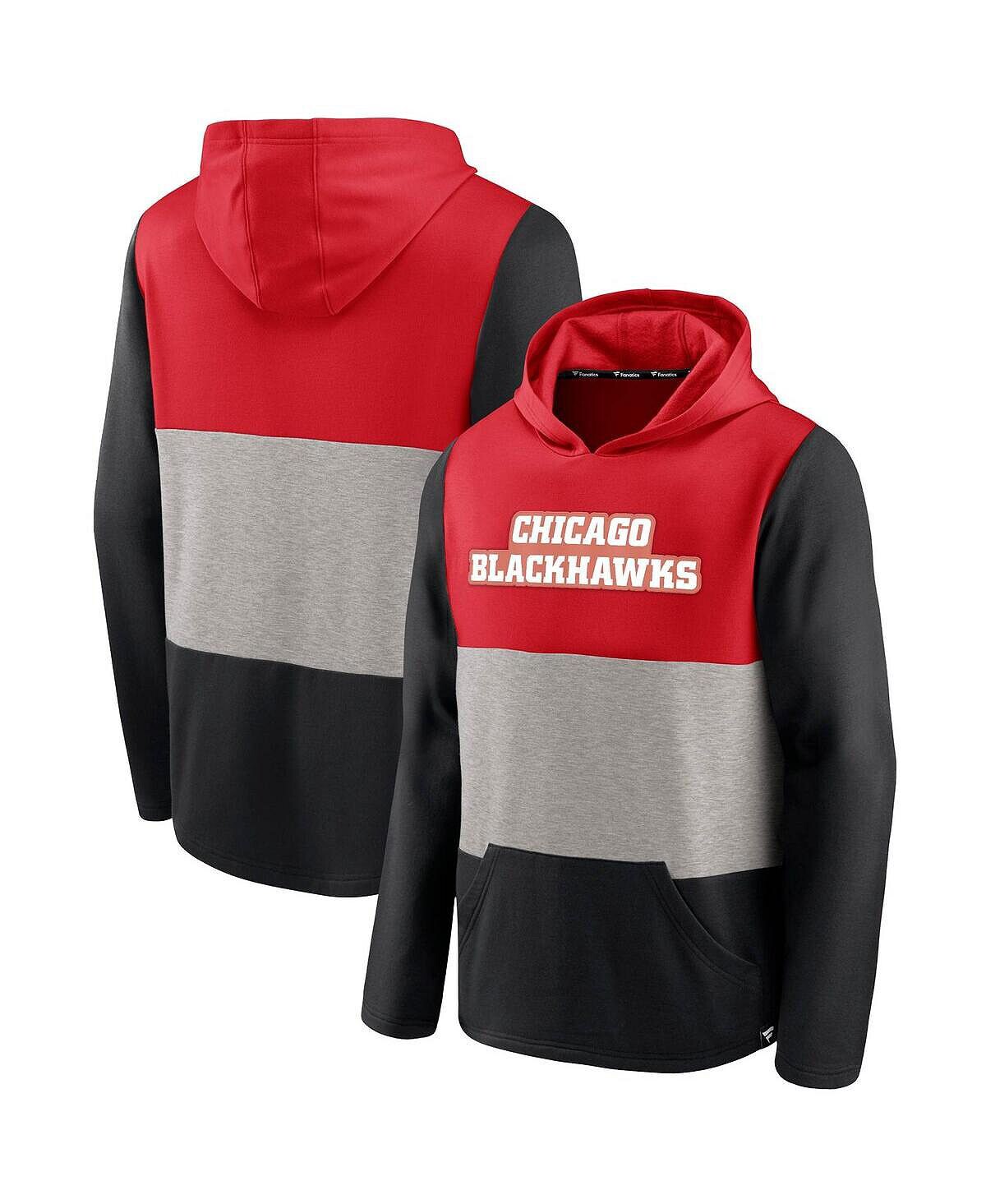 Мужской красно-черный пуловер с капюшоном с логотипом Chicago Blackhawks Prep Color Block Fanatics
Мужской красно-черный пуловер с капюшоном с логотипом Chicago Blackhawks Prep Color Block Fanatics