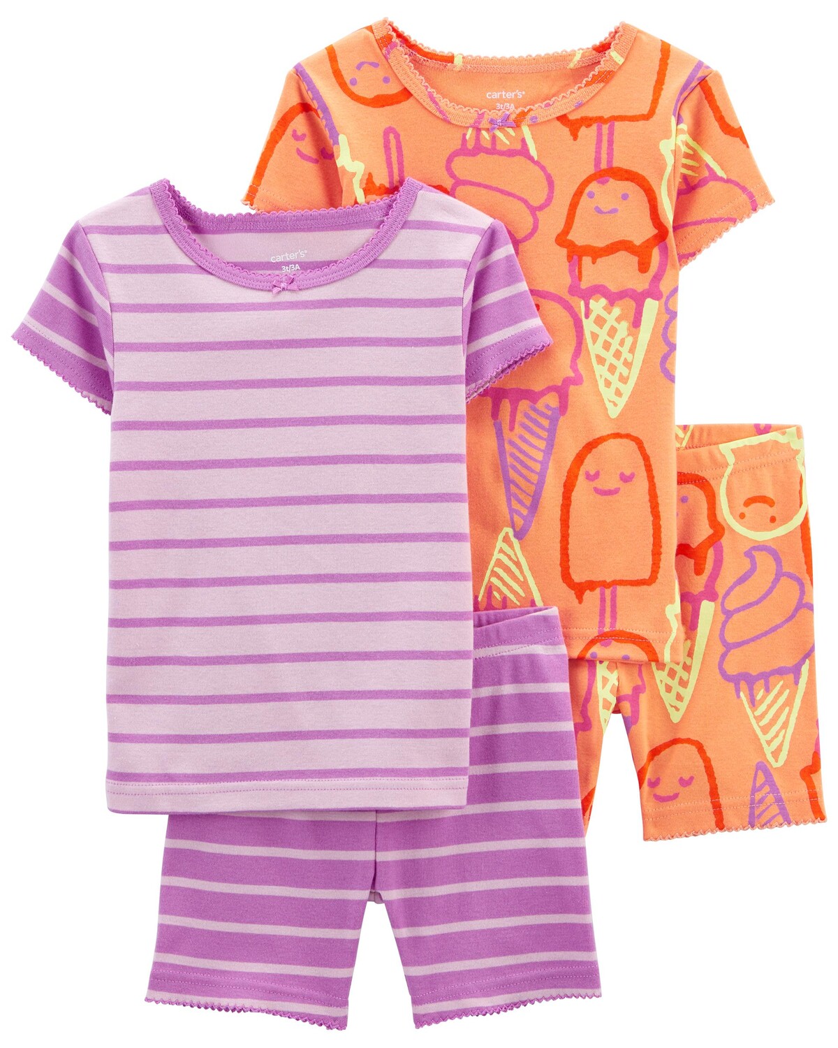 Детская пижама из 100% хлопка с 4 предметами Ice Cream Snug Fit Carter's, оранжевый/фиолетовый
Детская пижама из 100% хлопка с 4 предметами Ice Cream Snug Fit Carter's, оранжевый/фиолетовый