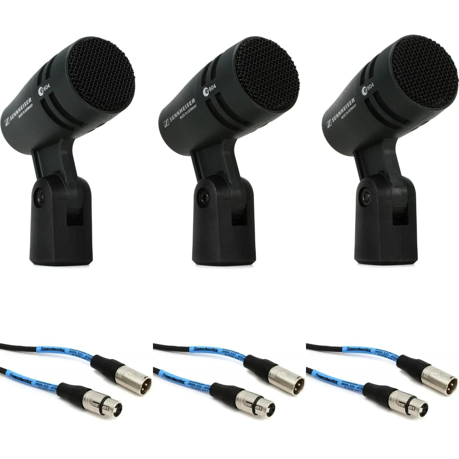 Комплект кардиоидных динамических барабанных микрофонов Sennheiser e 604 с кабелями (3 шт.)
Комплект кардиоидных динамических барабанных микрофонов Sennheiser e 604 с кабелями (3 шт.)