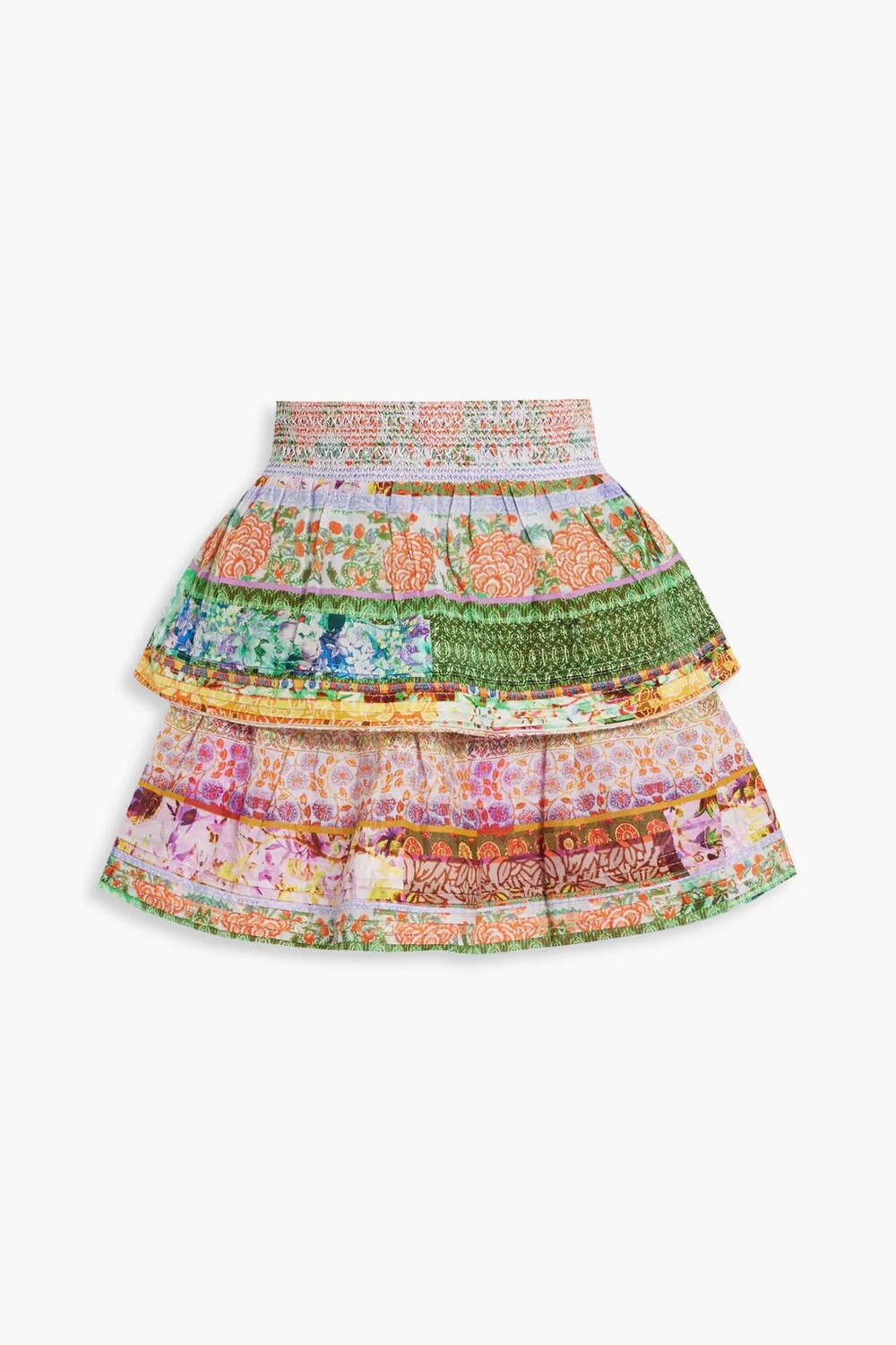 Мини-юбка Jojo из хлопкового газа со сборками и принтом Alice + Olivia, многоцветный
Мини-юбка Jojo из хлопкового газа со сборками и принтом Alice + Olivia, многоцветный
