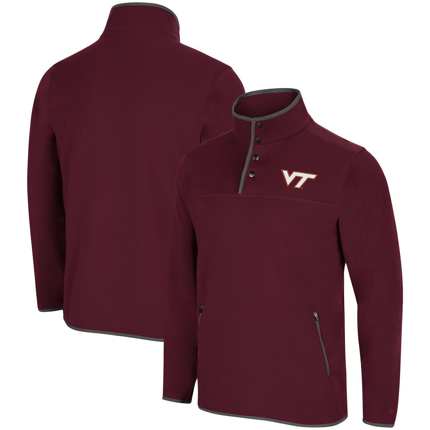 Мужская темно-бордовая куртка-пуловер Virginia Tech Hokies Rebound Snap Colosseum
Мужская темно-бордовая куртка-пуловер Virginia Tech Hokies Rebound Snap Colosseum
