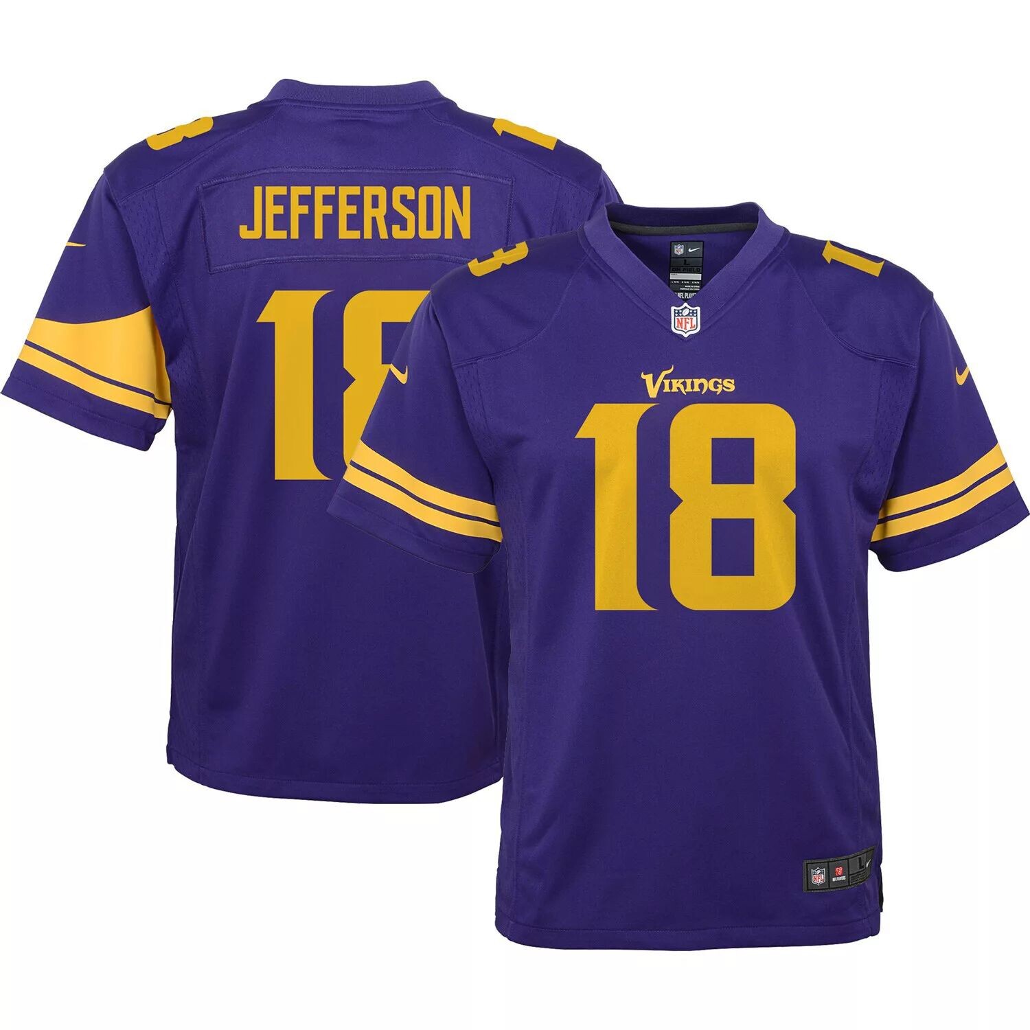 Молодежная футболка Nike Justin Jefferson Purple Minnesota Vikings Альтернативная игра Nike
Молодежная футболка Nike Justin Jefferson Purple Minnesota Vikings Альтернативная игра Nike
