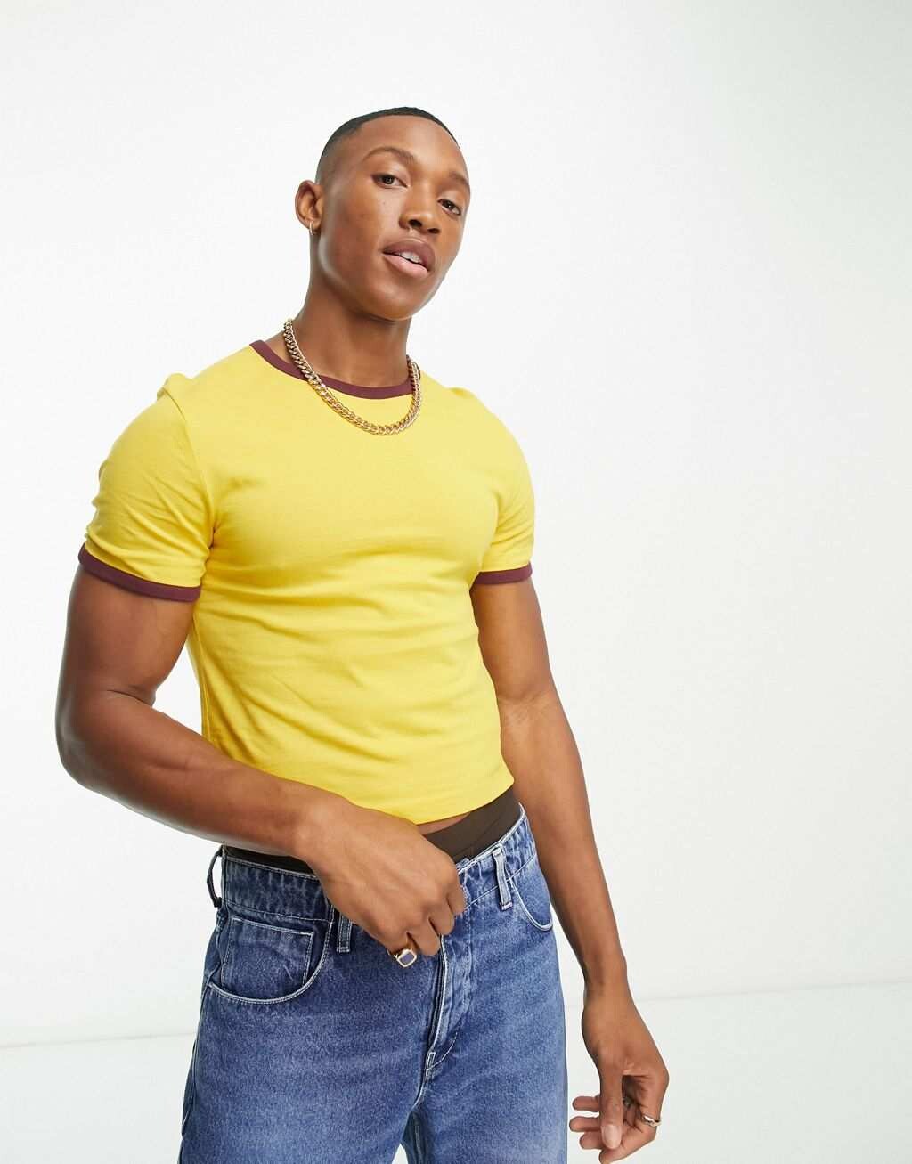 Футболка горчичного цвета с кольцом из смесового хлопка ASOS DESIGN - MUSTARD, Желтый
Футболка горчичного цвета с кольцом из смесового хлопка ASOS DESIGN - MUSTARD, Желтый