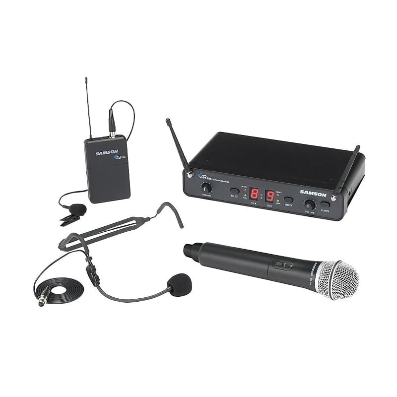 Беспроводная микрофонная система Samson Concert 288 All-In-One Dual-Channel UHF Wireless Handheld/Lavalier Mic System - I Band (518-566 MHz)
Беспроводная микрофонная система Samson Concert 288 All-In-One Dual-Channel UHF Wireless Handheld/Lavalier Mic System - I Band (518-566 MHz)