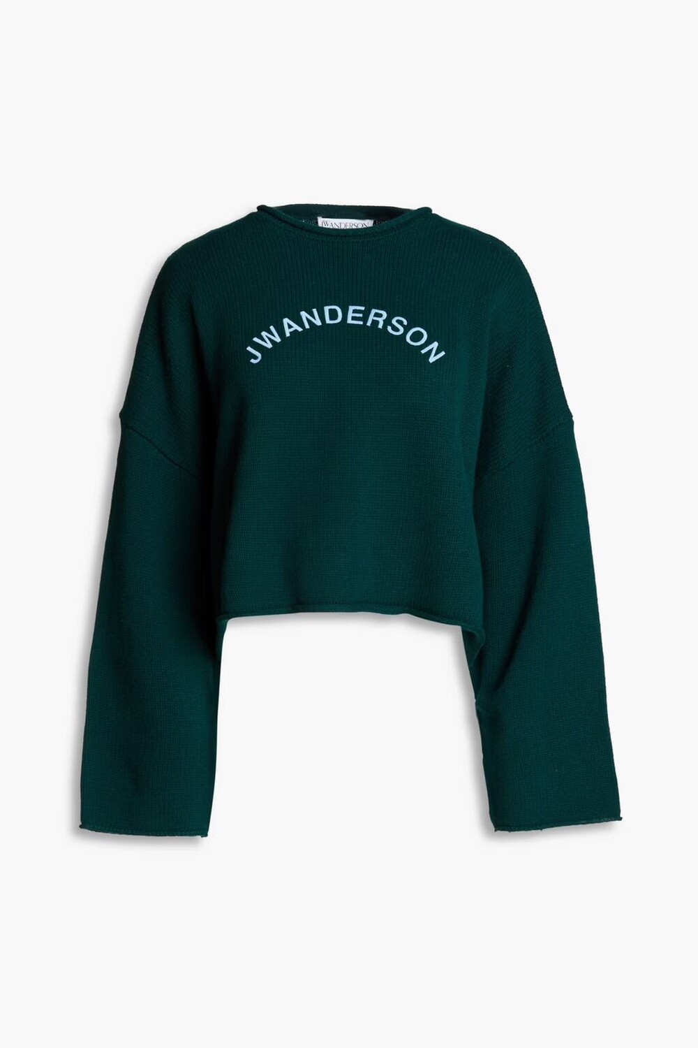 Укороченный свитер из смеси шерсти и кашемира с вышивкой Jw Anderson, зеленый лес
Укороченный свитер из смеси шерсти и кашемира с вышивкой Jw Anderson, зеленый лес