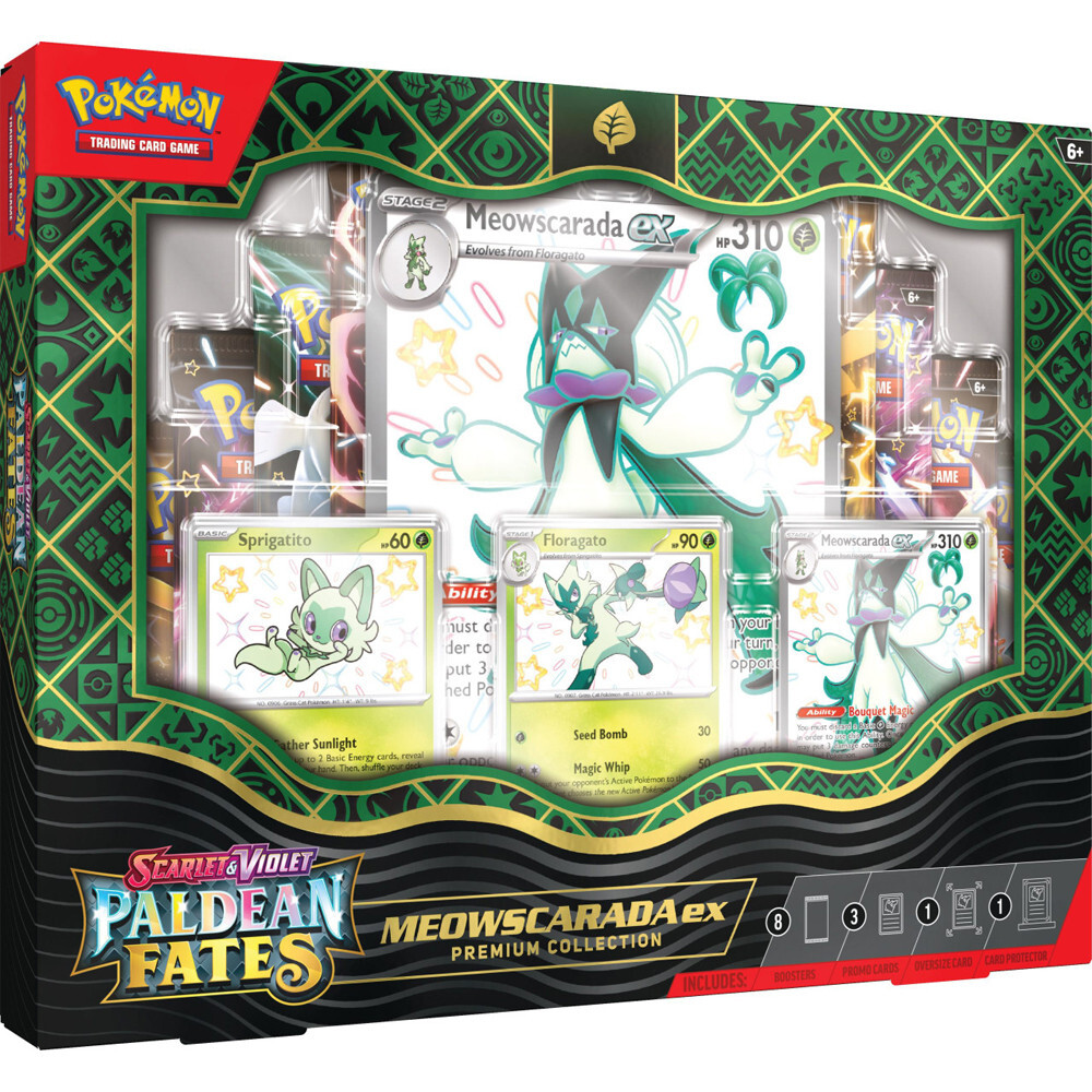 Карточная игра The Pokemon Company Int'l Pokemon TCG: Paldean Fates: Premium Collection Box - Mewscarada ex
Карточная игра The Pokemon Company Int'l Pokemon TCG: Paldean Fates: Premium Collection Box - Mewscarada ex