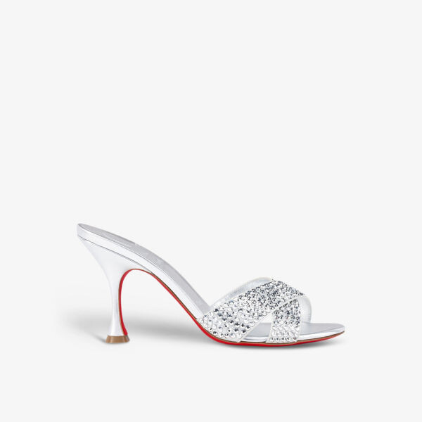 Мюли Mariza 85 на каблуке, украшенные кристаллами Christian Louboutin, серебряный
Мюли Mariza 85 на каблуке, украшенные кристаллами Christian Louboutin, серебряный